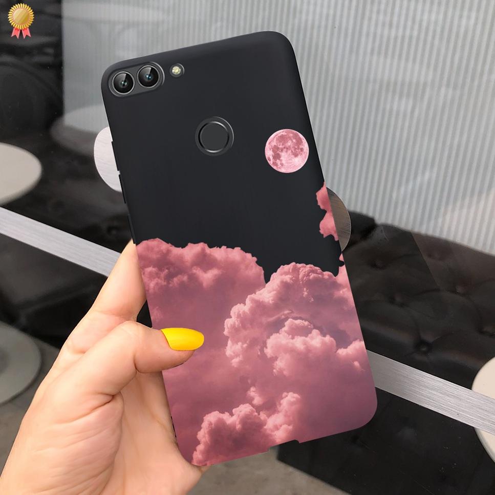 Für Huawei P Smart Hülle Niedliche Blume Schwarz Weiches TPU Silikon Bumper Hülle Für Huawei PSmart P Smart 2017 FIG-LX1 Handyhülle Funda