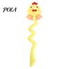 Cartoon Shape Cat Toy Plush Animal Toy, Long Tail Chew with Crinkle Sound, Interactive Hanging Stuffed Fox Chick Monkey for Indoor Cats Solo