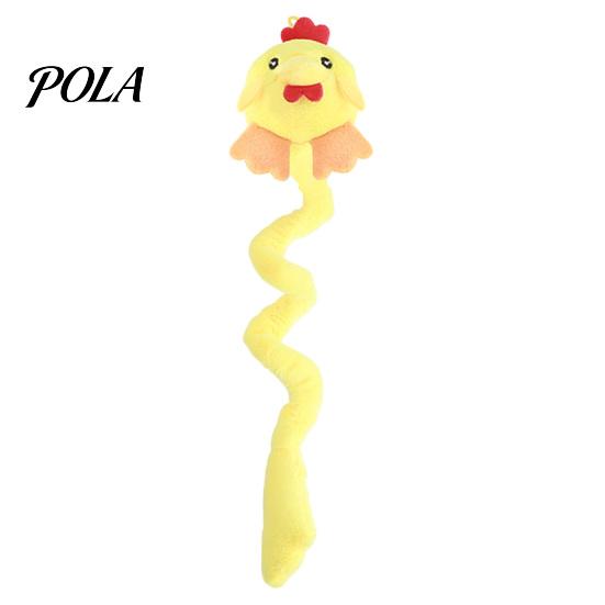Cartoon Shape Cat Toy Plush Animal Toy, Long Tail Chew with Crinkle Sound, Interactive Hanging Stuffed Fox Chick Monkey for Indoor Cats Solo