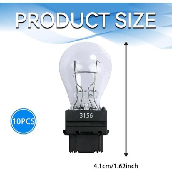 Brake Light Bulb Tail Light Bulbs Car trument Light Bulb, 10 Pack White 3156