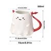 Halloween Coffee Mug Heat-resistant Ghost Ceramic Tea Cup For Traveling 500ml Multifunctional Drinking Mugs Kitchen Supplies For