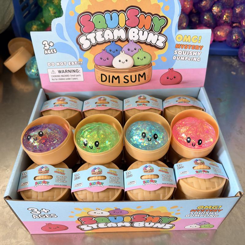 Internet Famous Slow Rebound Steamed Bun Stress Relief Squeeze Toy for Adults - Creative and Funny Decompression Tool