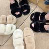 Thick-bottomed Fluffy Slippers for Women's Outer Wear, New Autumn and Winter Indoor Home Non-slip Plush Warm Cotton Slippers for Women