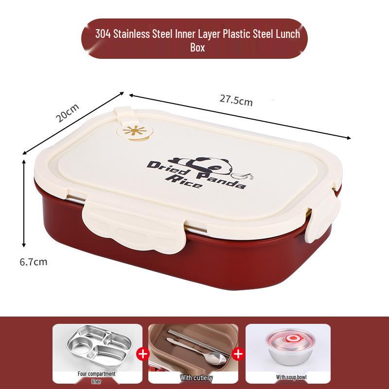 Microwaveable 304 Stainless Steel Lunch Box - 2026 Insulated Bento for Office Workers & Students