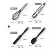 15 Set Handle Silicone Shovel Cookware Non-stick Pan Temperature Resistant Tableware Spoon Scraper Kitchen Cooking Baking Tools