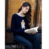 MOKANA Women's Urban Casual Playful Cartoon Long Sleeve Sweater MKNJD3073