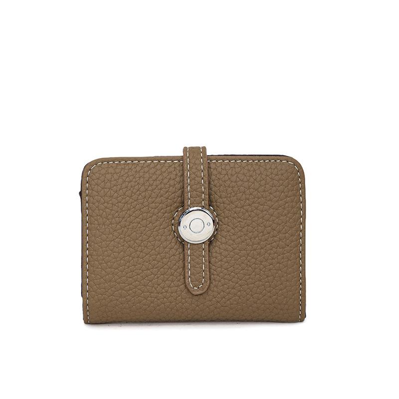 Short wallet Women's folding large-capacity wallet New texture casual clutch wallet