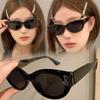 Retro Style Small Oval Sunglasses Women Cat Eye Sunglasses Fashion Colorful Mirror Goggles Punk Sports Sun Glasses Eyewear