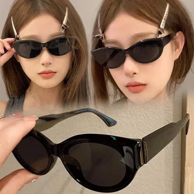 Retro Style Small Oval Sunglasses Women Cat Eye Sunglasses Fashion Colorful Mirror Goggles Punk Sports Sun Glasses Eyewear