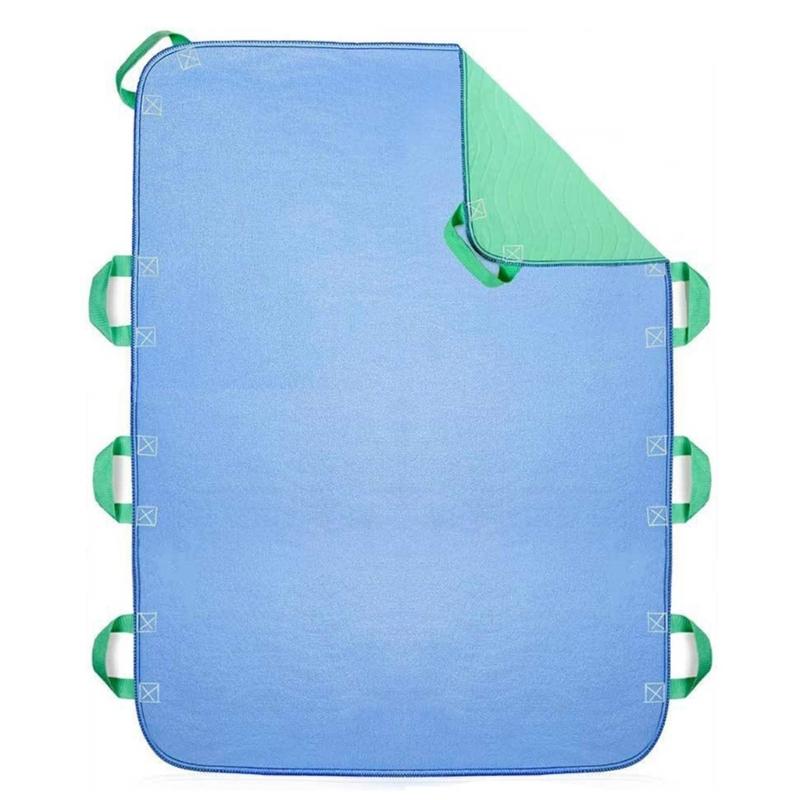 Telo posizionatore da letto con maniglie Riutilizzabile e Lavabile Foglio di trasferimento Teli letto per incontinenza per girare e riposizionare