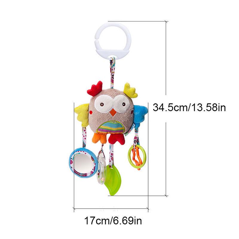 Cartoon Tier Rasseln Mobile Kaninchen Bär Plüsch Puppe Beschwichtigen Spielzeug Kinderwagen Hängen Spielzeug