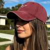New Washed Baseball Cap for Women,Unique casual sports hat Baseball cap Heart-shaped adjustable hats for Outdoor Activities