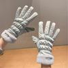 Warm Mitten Soft Plush Gloves Hand Protectors Perfect for Cold Weather Touchable Screen Function for Adults