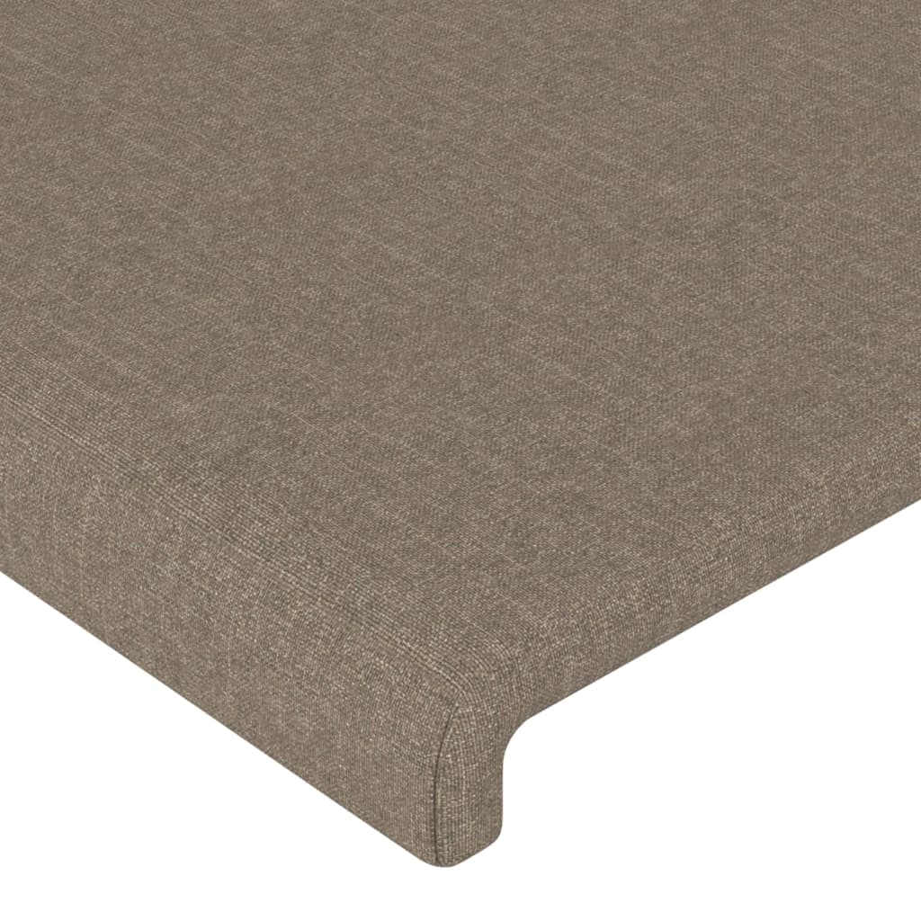 Vidaxl Zagłówek Uszak, Taupe, 183X23X118/128 Cm, Tkanina