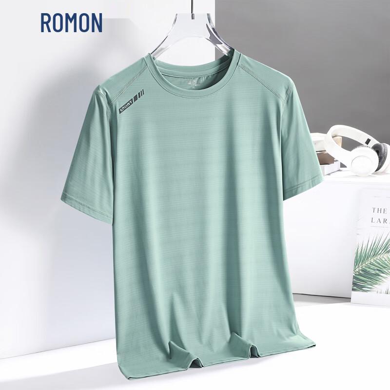 ROMON Men s Ice Silk Quick-Dry Breathable Plus Size T-Shirt XL