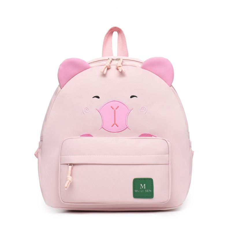 School bag large capacity backpack kapibara cartoon love embroidery backpack boys and girls children's bag