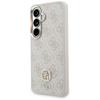 Zestaw Etui + Smycz Guess 4G Big         Rhinestone Triangle Strap Magsafe Do Samsung Galaxy S26 Różowy