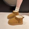 2026 Luxuriöse Dicke Plüsch Plateau Schneestiefel Damen Winter Warm Halten Pelz Baumwolle Gepolsterte Schuhe Frau Kunstwildleder Zum Hineinschlüpfen Knöchel Stiefel