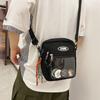 Simple Couple Shoulder Bag New Tooling Style Small Square Bag Trendy Messenger Bag Mobile Phone Change Bag