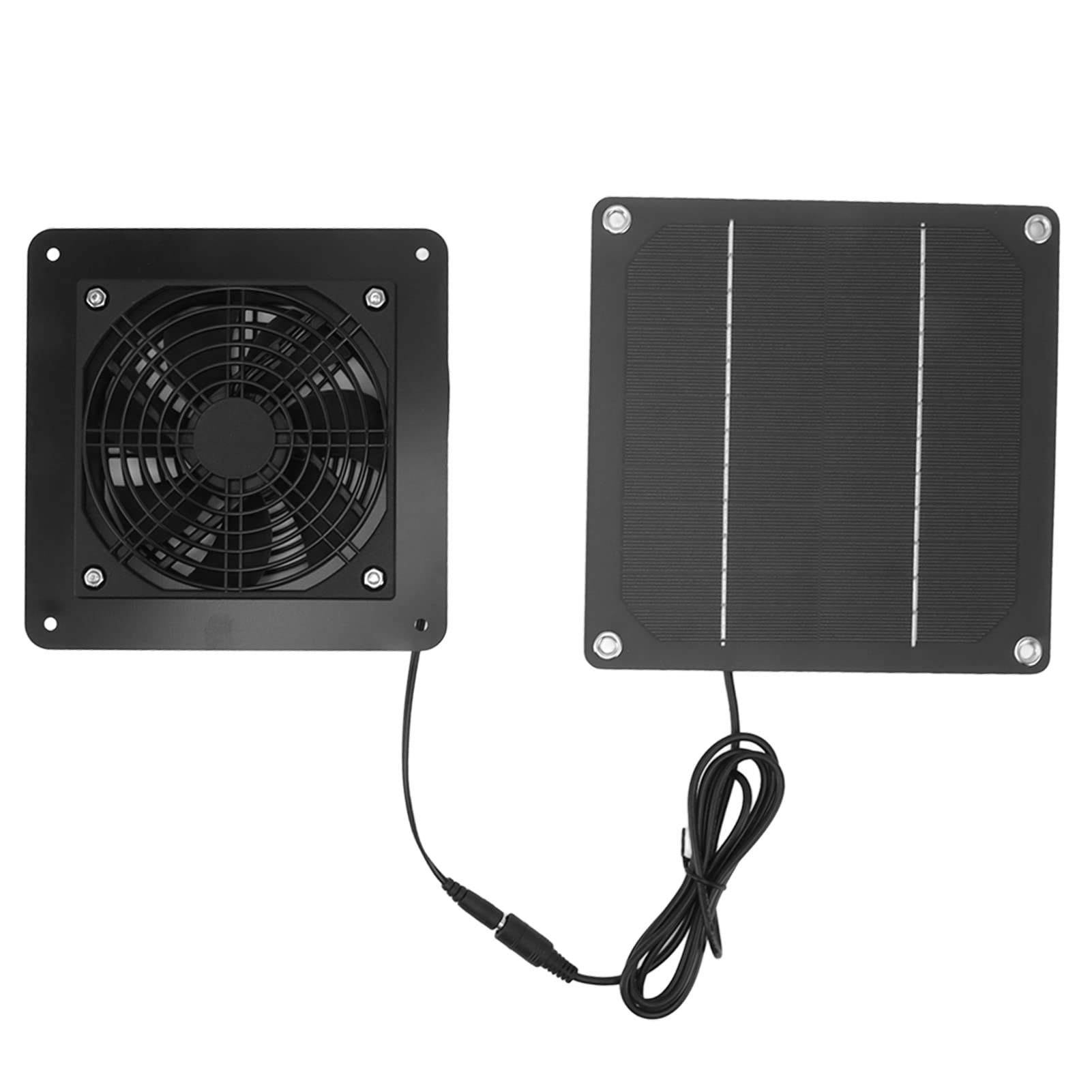 

Solar Panel Fan 10W 12V 2200RPM Solar Exhaust Fan with 150cm Cable Protection Portable Solar Ventilation Fan for Chicken and Pet Houses Kit,