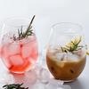 Gold-Plated Iridescent Egg-Shaped Glass Cup for Water or Juice