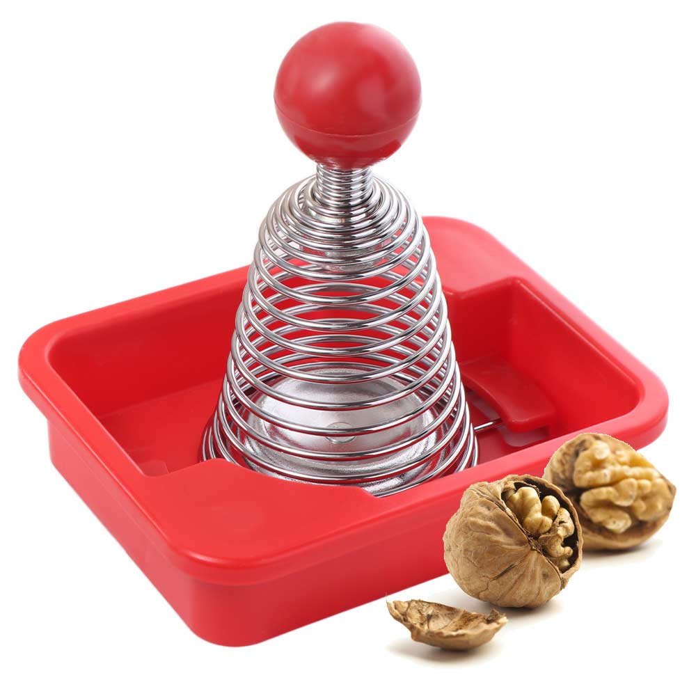 Effective Walnut Plier Stainless Steel Nut Shell Opener Spiral Spring Nutcracker  Kids