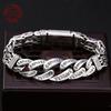 S925 Sterling Silber Herren Personalisierte Mode Retro Sechs-Zeichen-Mantra Friedensmuster Glücksbringer Armband Schmuck Exquisites Geschenk