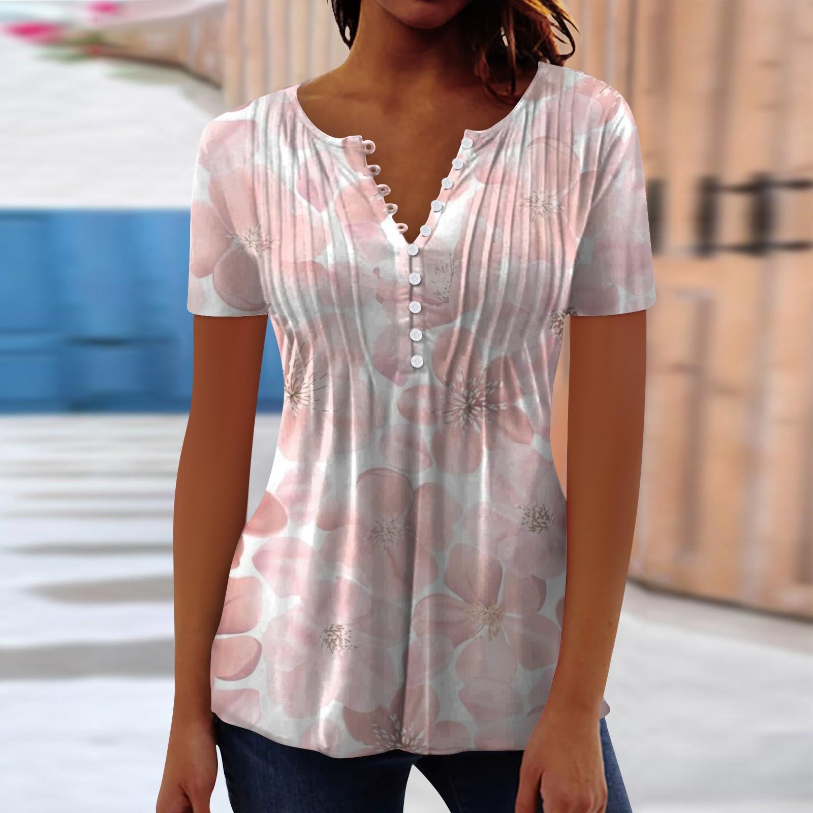 

Женская кружевная футболка с v-образным вырезом и коротким рукавом, модный пуловер в рубчик XL розовый