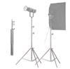 2M 79in Adjustable Metal Tripod Light Stand with 1 4in Screw Stainless Steel 2 Sections Adjustable 3kg 6.6lbs Load