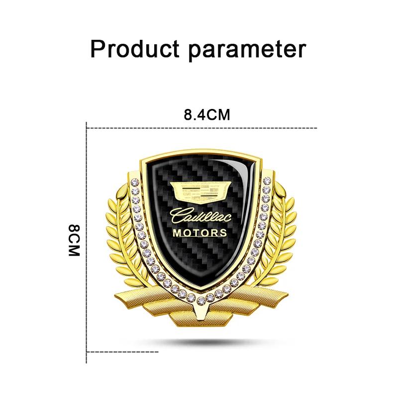 Cadillac Logo Car Sticker Badge for Seville XT4 CT4 CT5 ATS SLR STS EXT CTS Escalade Coupe Auto Side Emblem Exterior Accessories