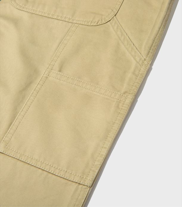 UNLC Washed Fatigue Wide Cotton Pants (Beige)