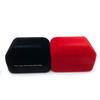 Velvet Ring Holder Case Square Shape LED Light Ring Display Case  Birthday Gift