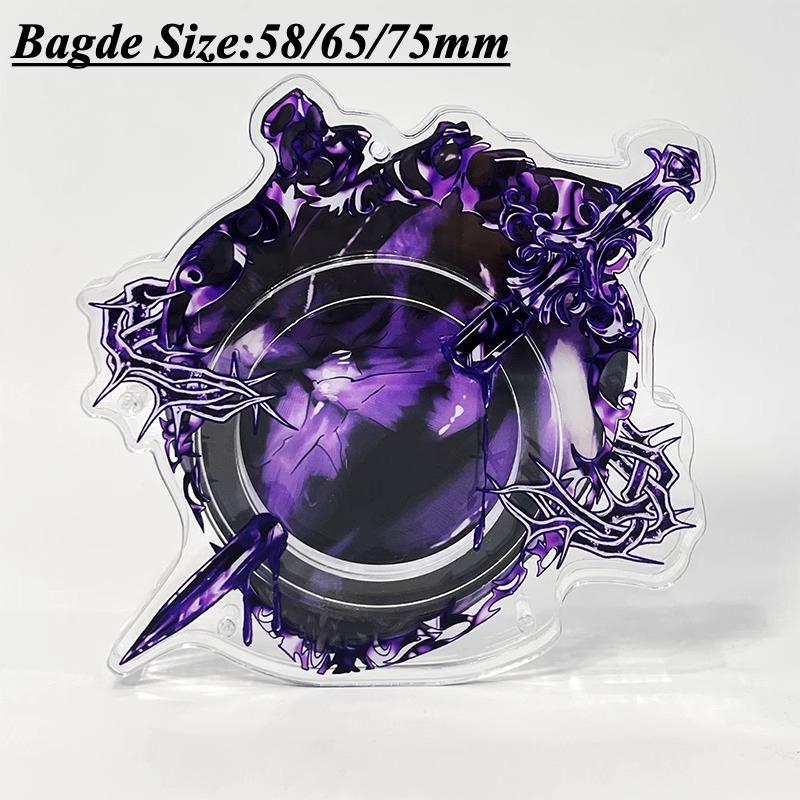 

Серия «Клинок сердца» Акриловый держатель для значков Оригинальный дизайн Аниме Значок Дисплей Украшения для украшения комнаты Оптом Новинка фиолетовый