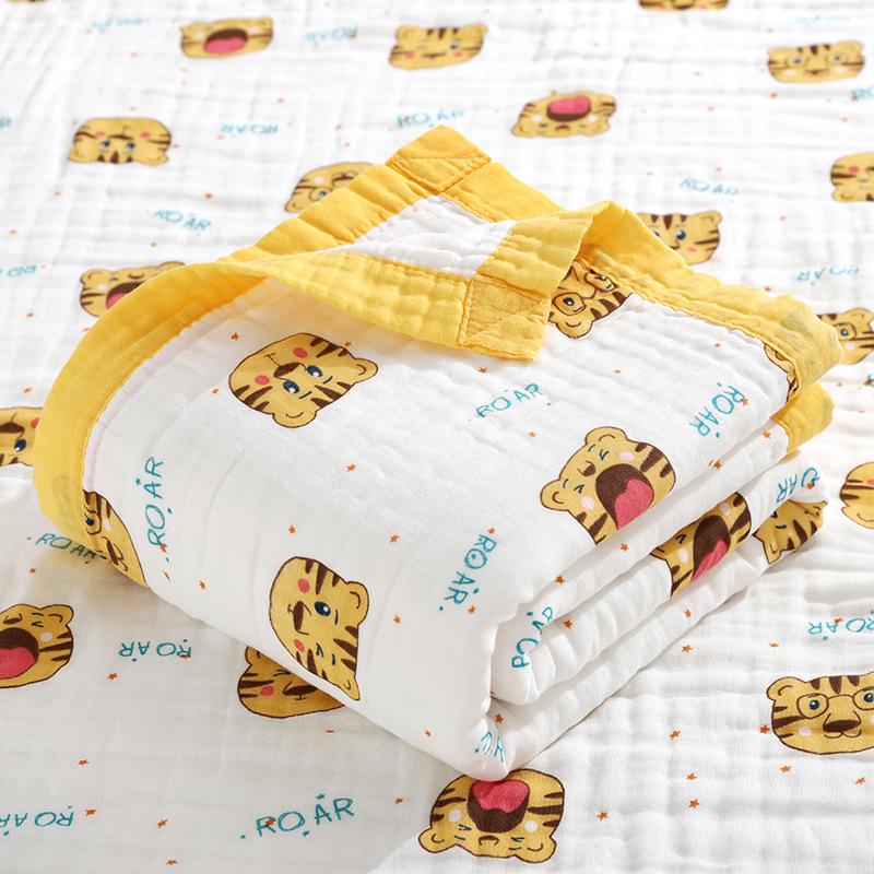 Baby Six-Layer Gauze Cotton Towel & Quilt – Spring/Summer Toddler Blanket