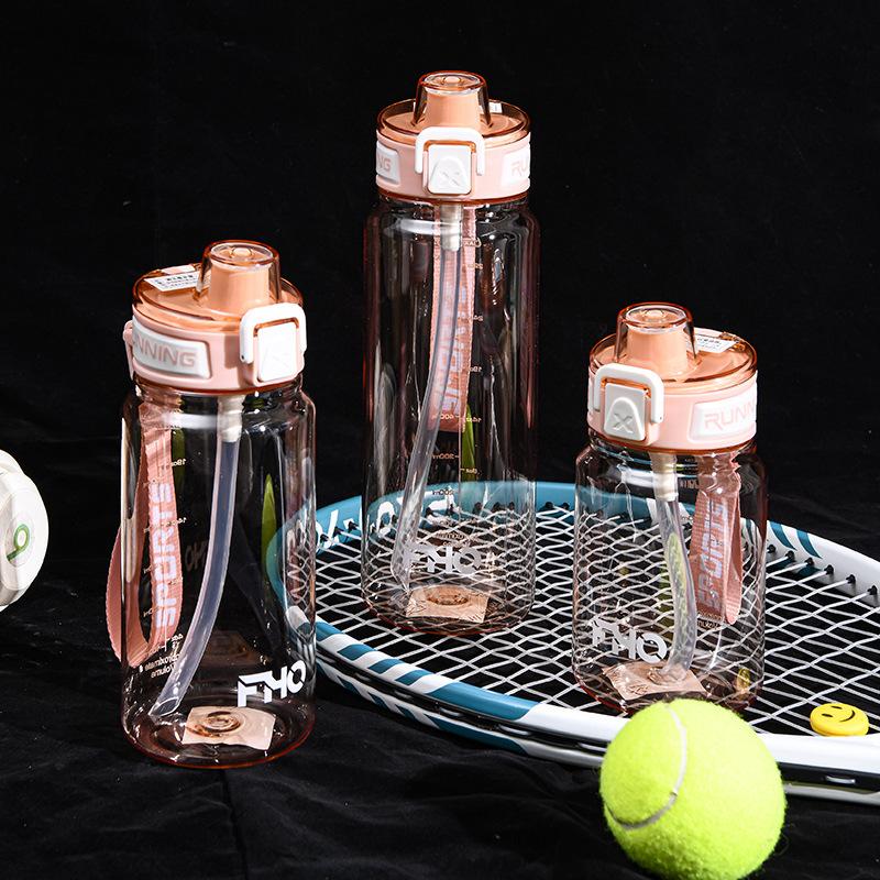 Water Bottle New Water Cup Large Capacity High Value Student Plastic Cup Outdoor Fresh Simple Portable Men's and Women's Sports Kettle