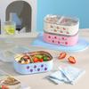 Cartoon Insulated Lunch Box Large Capacity Meal Container Stainless Steel Lunch Box  Outdoors
