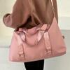 Large Capacity Travel Bag Waterproof Fitness Bag Solid Color Luggage Bag  Gym
