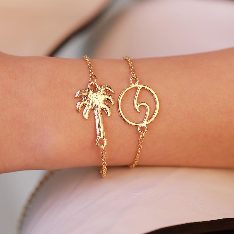 Bohemian Retro Suit: Tassel, Letter, Beaded, Turtle, and Braided Bracelets