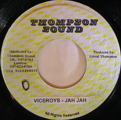 7 collu ieraksts VICEROYS — Jah Jah NONE Thompson Sound Jamaica Reggae, Ska un Dub Lietots