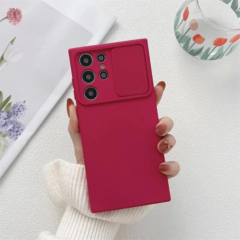 Slide Camera Protection Case for Samsung S25 A16 A06 S24 S23 S22 S21 Ultra Plus FE A34 A24 A14 A54 A73 A53 A33 A55 A35 A15 Cover