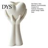 Matte PLA Floral Holder Hands Holding Heart Vase, 3D Printed Modern Flower Table Centerpiece Creative Vessel Artistic Vase for Dried And Artificial