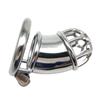 Men's Stainless Steel Penis Lock CB Chastity Lock Sex Toy Ball Stretcher Sissy Femdom Slave BDSM Urethral Chastity