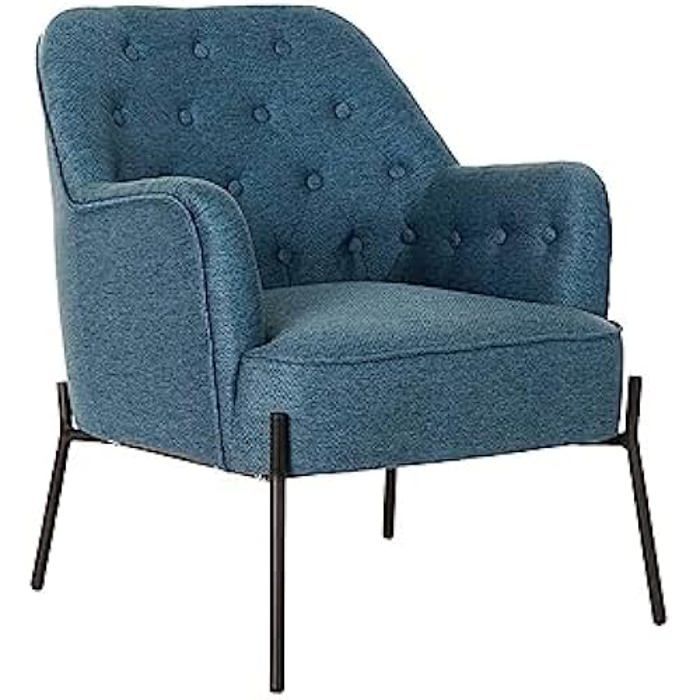 Fauteuil - DKD HOME DECOR - Noir - Métal - 1 place - Design contemporain