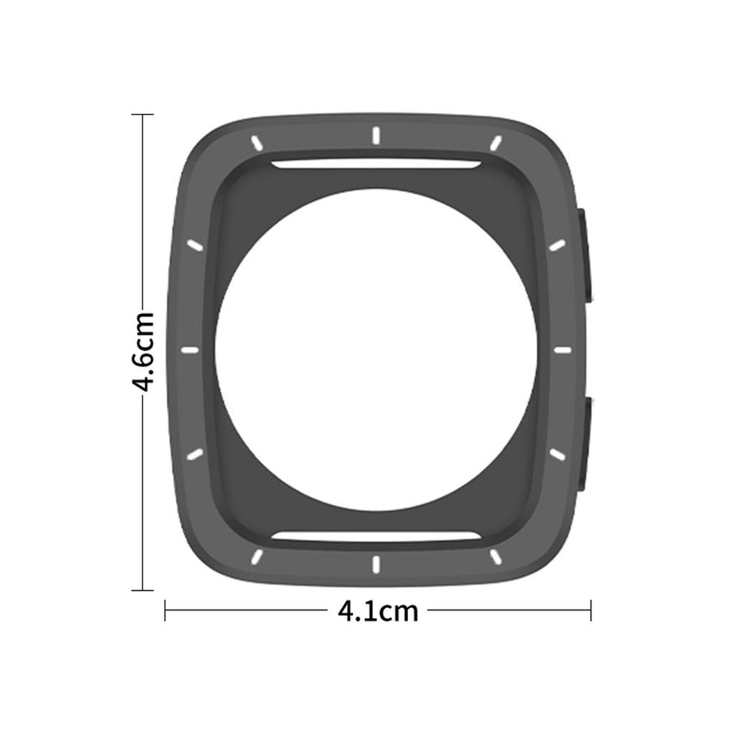 Für Amazfit Active 2 Square Smartwatch Metallgehäuse TPU Rückabdeckung Stoßfester Schutz Uhr Schutzhülle Rahmen