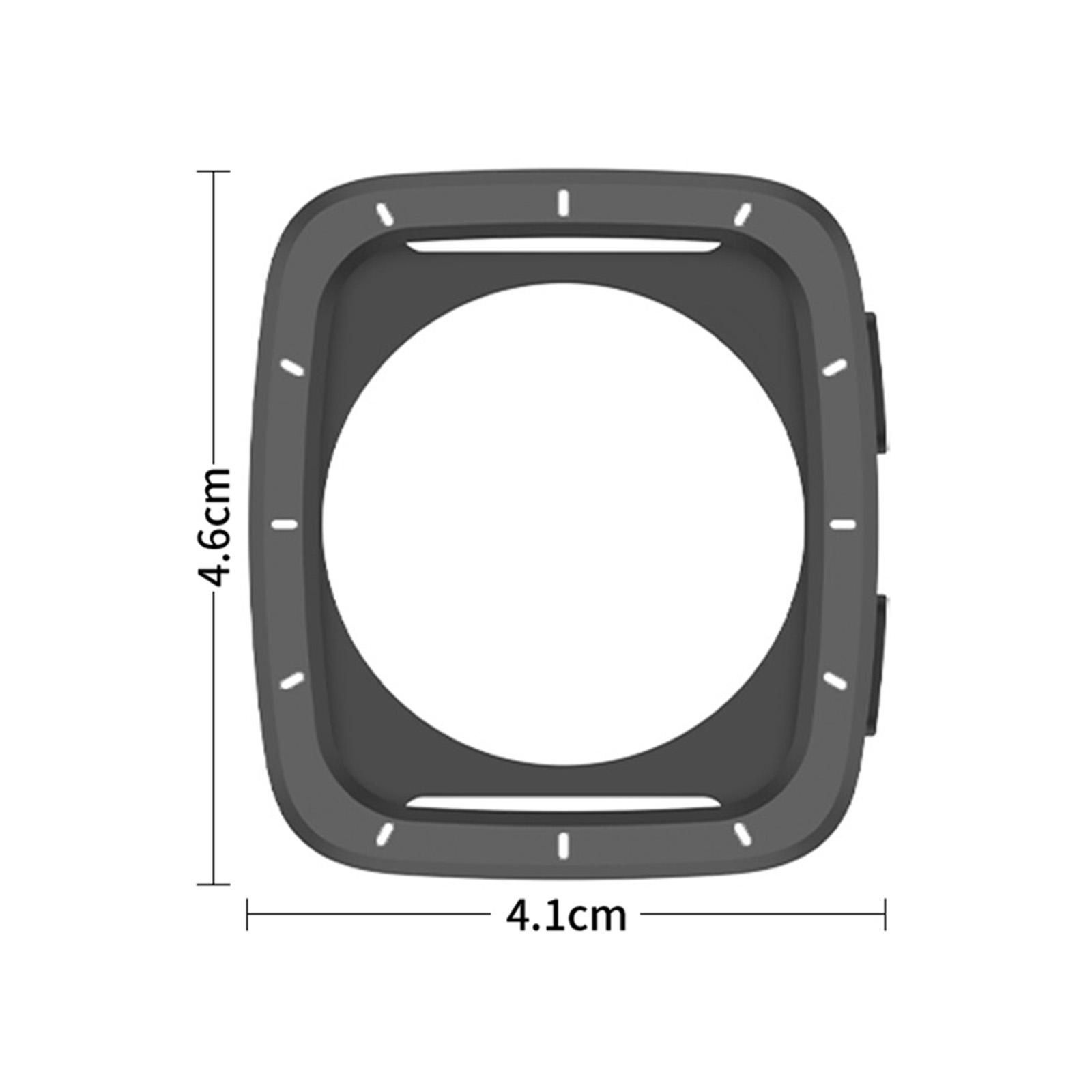 

For Amazfit Active 2 Square Smartwatch Metal Case TPU Back Cover Shockproof Protector Watch Protective Cover Frame чорний