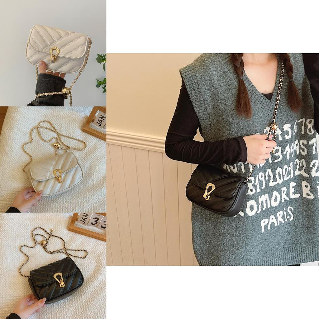 2024 New Women's Crossbody Bag Street Fashion Shoulder Bag Casual Trendy Purse Stylish Chain Bag