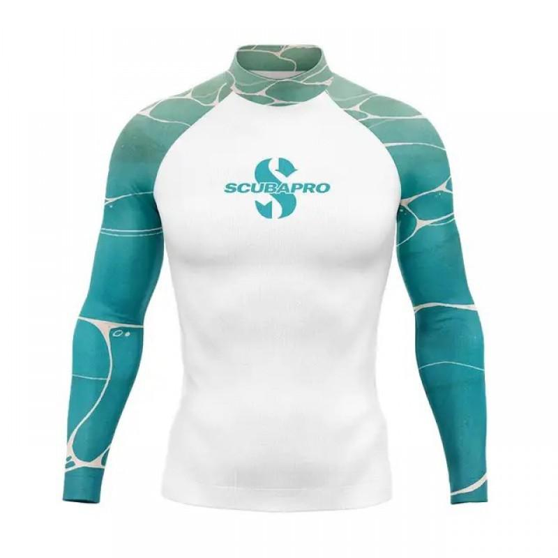 SCUBA Surfing Suit UPF50 Sunscreen Beach Swimsuit Diving Jellyfish Long-sleeved Split Top