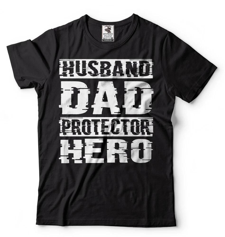 Father s day GifT-Shirt Mens T-Shirt Husband Dad Hero Mens Birthday GifT-Shirt S