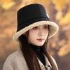 Winter Hat Women's Velvet Bucket Hat Bucket Hat Cold-proof Warm Basin Hat