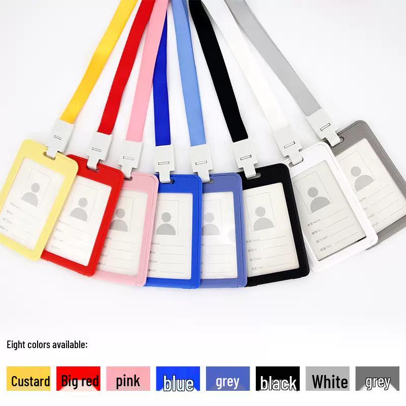 Youhe 6076 Employee ID Badge Holder with Lanyard, Customizable Work ID Card Holder.